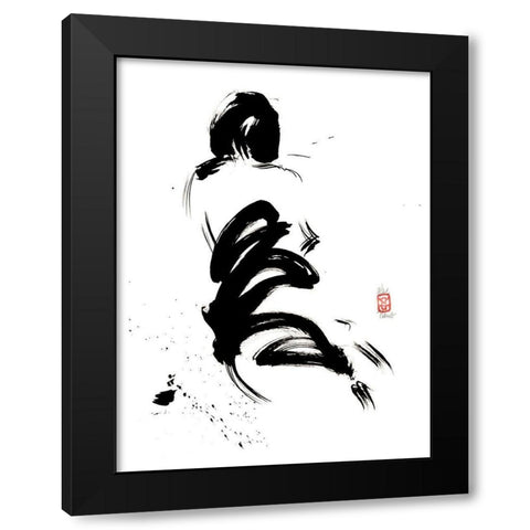 L imminence du desir Black Modern Wood Framed Art Print with Double Matting by Hanniet, Marc