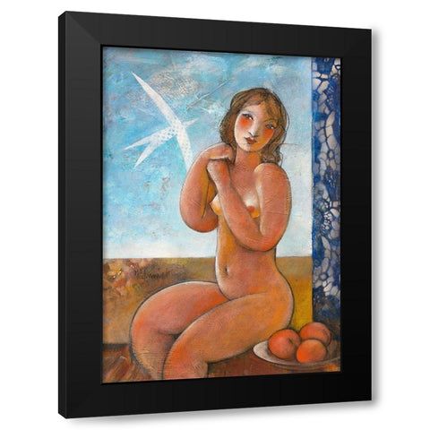 Jeunesse Black Modern Wood Framed Art Print by Hanniet, Marc