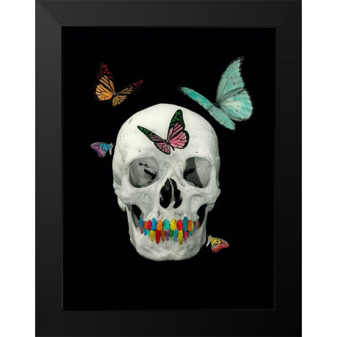 Flying Eddy Black Modern Wood Framed Art Print by Simonutti, Riccardo