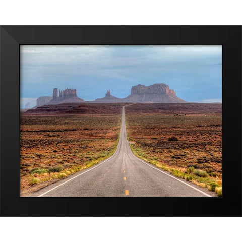 Backyard Black Modern Wood Framed Art Print by Terrible, Aurelien