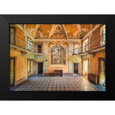 La Dolce Vita Black Modern Wood Framed Art Print by Haker, Matthias