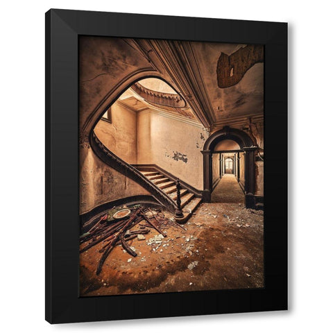 Choises Black Modern Wood Framed Art Print by Haker, Matthias