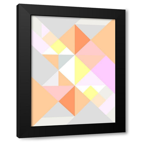 Zartgelb lugt Black Modern Wood Framed Art Print with Double Matting by SARA Design