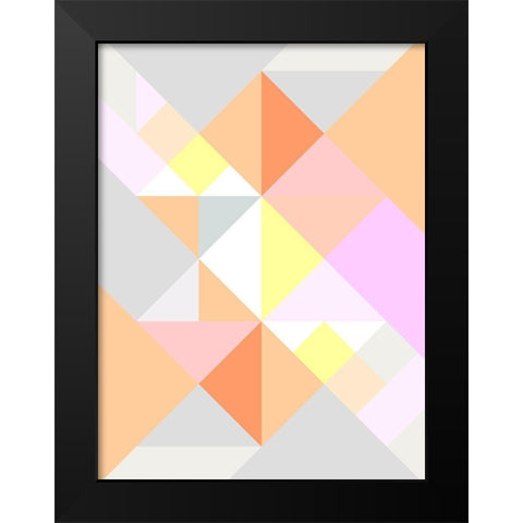 Zartgelb lugt Black Modern Wood Framed Art Print by SARA Design