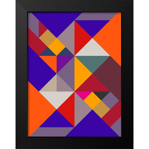 Frohlicher Rottanz Black Modern Wood Framed Art Print by SARA Design