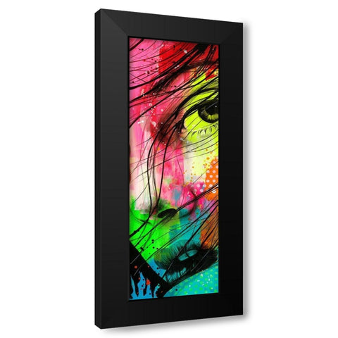 Tina II Black Modern Wood Framed Art Print with Double Matting by Lemahieu, Lise