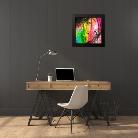 Alicia Black Modern Wood Framed Art Print by Lemahieu, Lise
