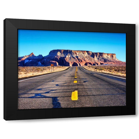 Mountain Hole Black Modern Wood Framed Art Print with Double Matting by Lichtenwalter, Tom