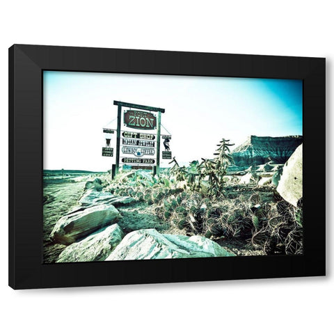 Fort Zion Black Modern Wood Framed Art Print by Lichtenwalter, Tom