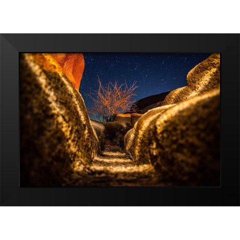 Way to the Stars Black Modern Wood Framed Art Print by Lichtenwalter, Tom