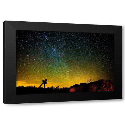 Universe Black Modern Wood Framed Art Print by Lichtenwalter, Tom