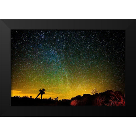 Universe Black Modern Wood Framed Art Print by Lichtenwalter, Tom