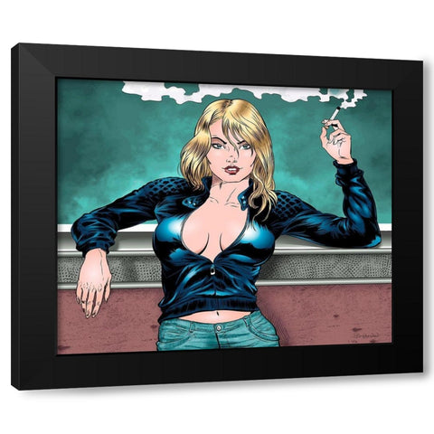 So what? Black Modern Wood Framed Art Print with Double Matting by Beaudenon, Thierry