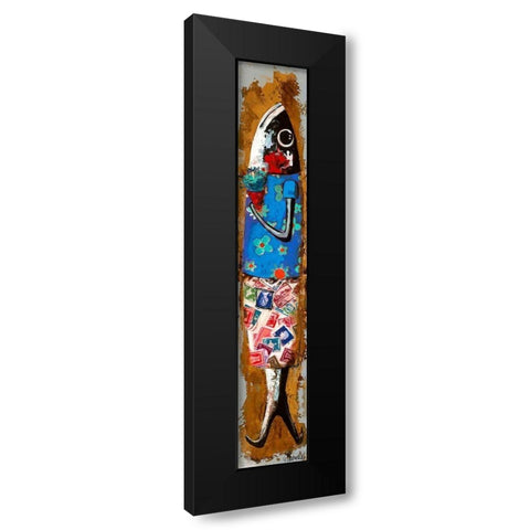 RomÃ¡ntica Black Modern Wood Framed Art Print with Double Matting by Villanueva, Natalia