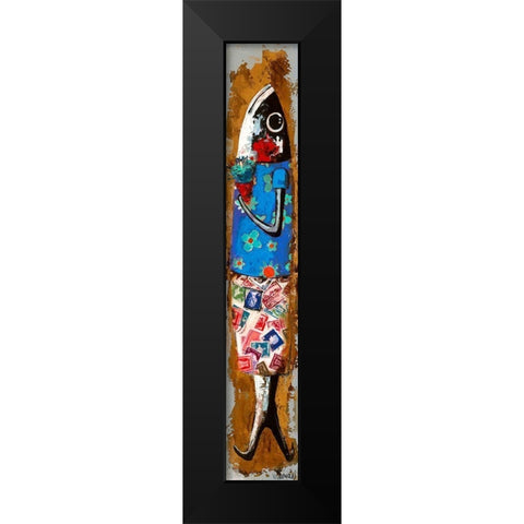 RomÃ¡ntica Black Modern Wood Framed Art Print by Villanueva, Natalia