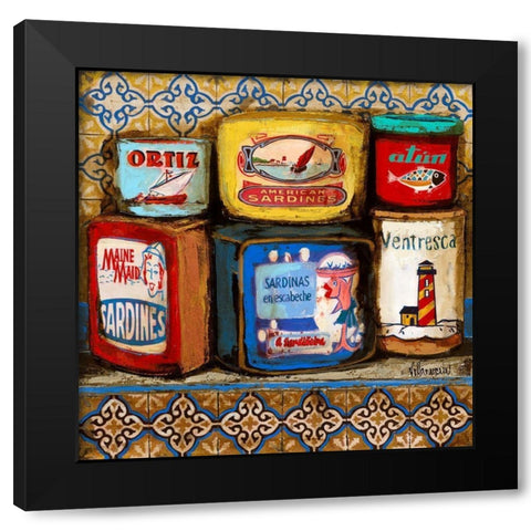 Despensa Marinera Black Modern Wood Framed Art Print by Villanueva, Natalia