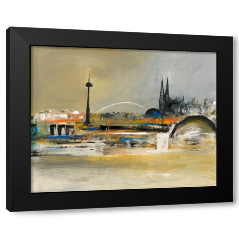 Love Cologne II Black Modern Wood Framed Art Print with Double Matting by Arns-Muller, Monika