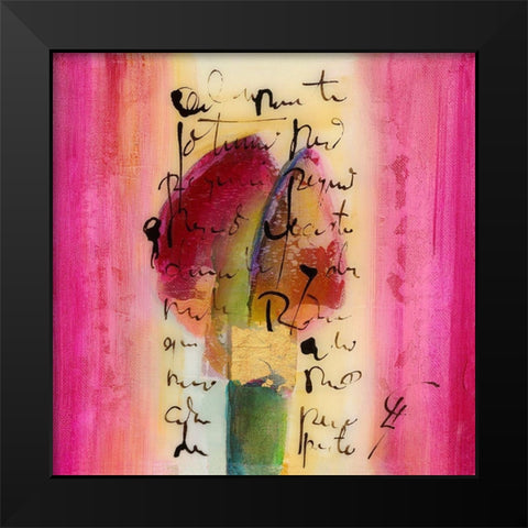 Amor Black Modern Wood Framed Art Print by Leys, Gemma