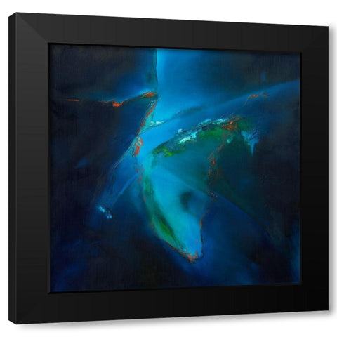 Light of Day Black Modern Wood Framed Art Print with Double Matting by ARVEE