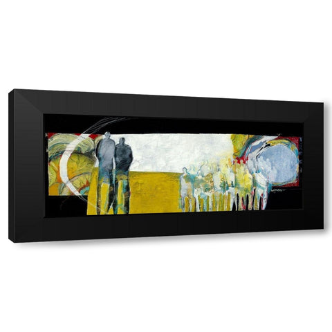Together again Black Modern Wood Framed Art Print with Double Matting by van Ginkel, Marjolijn
