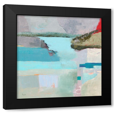 Eigue Marine Black Modern Wood Framed Art Print by Parise, Chantal