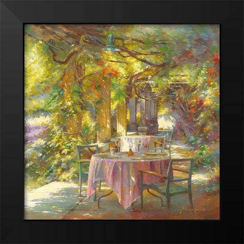 Instant benit Black Modern Wood Framed Art Print by Messely, Johan