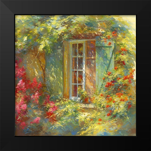 Charme Provencale Black Modern Wood Framed Art Print by Messely, Johan