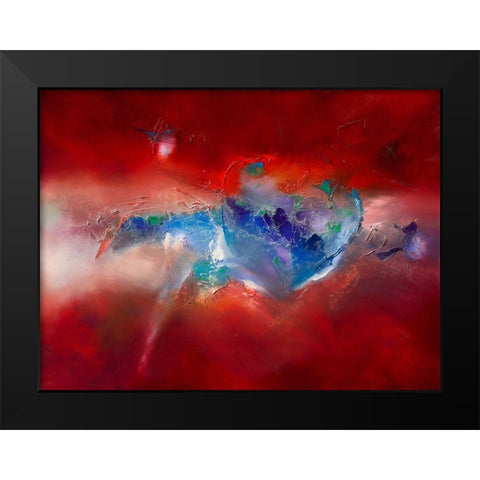Heartbreaker Black Modern Wood Framed Art Print by ARVEE