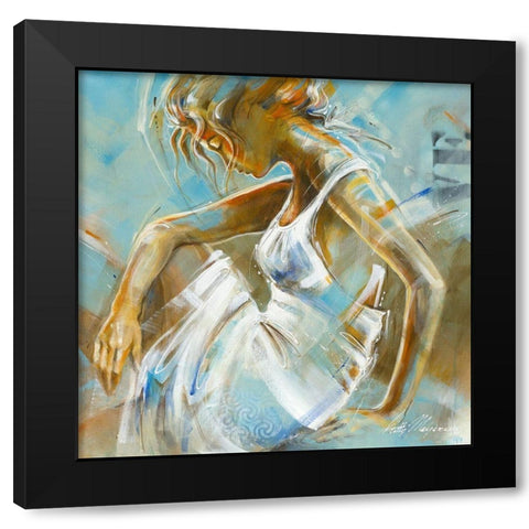 Ocean Breeze I Black Modern Wood Framed Art Print by Meijering, Kitty