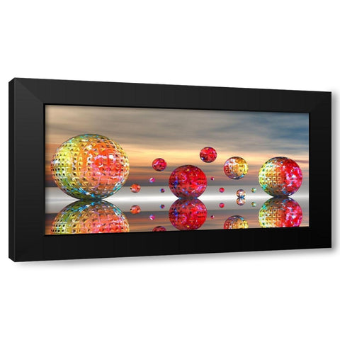 MetroMetal Black Modern Wood Framed Art Print with Double Matting by Hillert, Peter