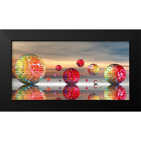 MetroMetal Black Modern Wood Framed Art Print by Hillert, Peter