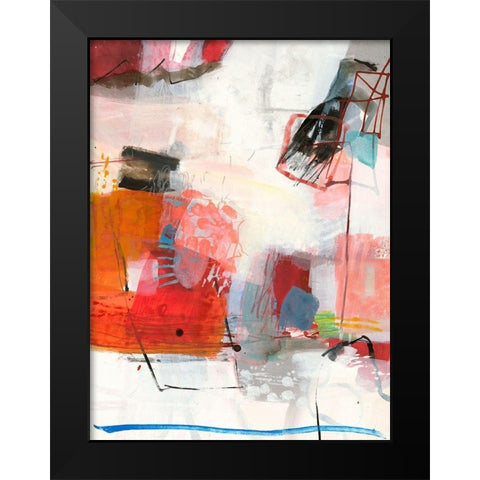 Komplex Black Modern Wood Framed Art Print by Schafer, Jenny