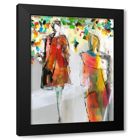 Stadtlust Black Modern Wood Framed Art Print with Double Matting by Schafer, Jenny