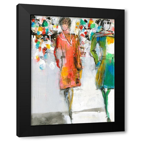 Blickfang Black Modern Wood Framed Art Print with Double Matting by Schafer, Jenny