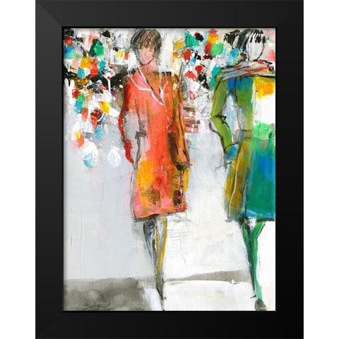 Blickfang Black Modern Wood Framed Art Print by Schafer, Jenny