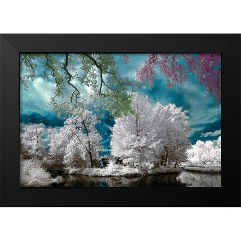 Cayac,Gradignan - Infrared Photography  Black Modern Wood Framed Art Print by Gee, Tonee