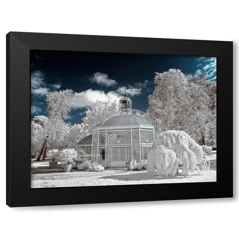 The Glass House by Eiffel-Gradignan - Infrared Photography  Black Modern Wood Framed Art Print with Double Matting by Gee, Tonee