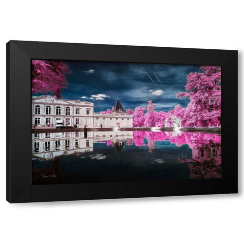 Gradignan s City Hall-France - Infrared Photography  Black Modern Wood Framed Art Print by Gee, Tonee