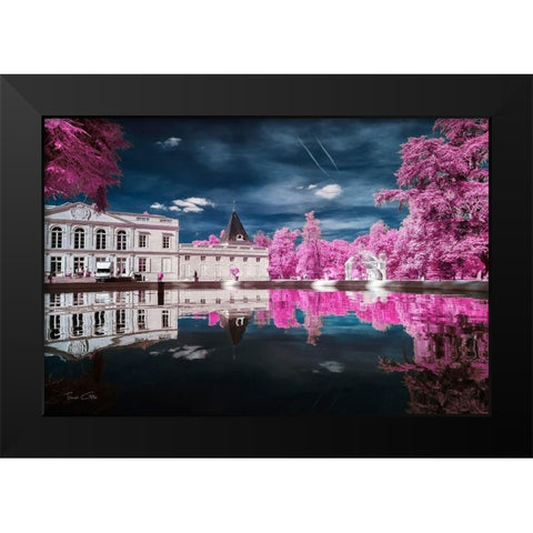 Gradignan s City Hall-France - Infrared Photography  Black Modern Wood Framed Art Print by Gee, Tonee