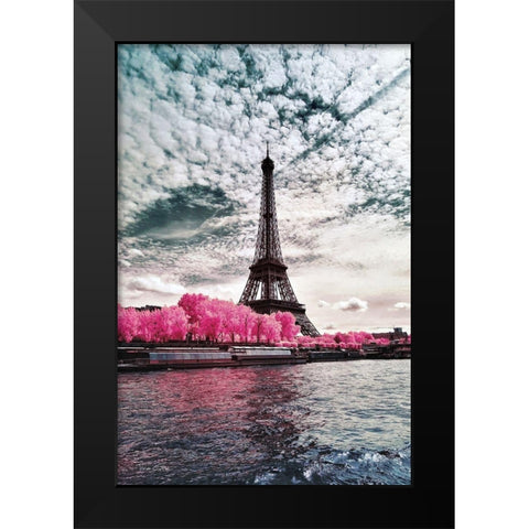 IR on Lady-Paris - Infrared Photography  Black Modern Wood Framed Art Print by Gee, Tonee