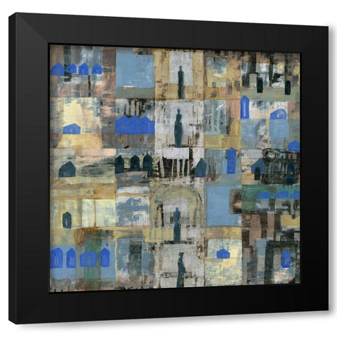 4. Fontana Black Modern Wood Framed Art Print by Richter-Armgart, Rose