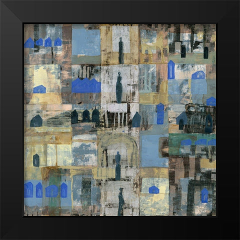 4. Fontana Black Modern Wood Framed Art Print by Richter-Armgart, Rose