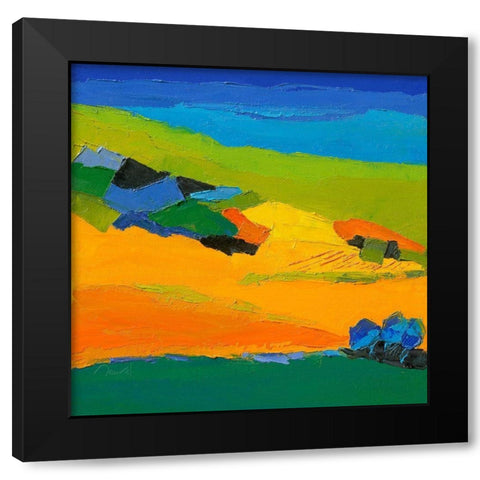 Meridienne Black Modern Wood Framed Art Print by Mauviel, Laurence