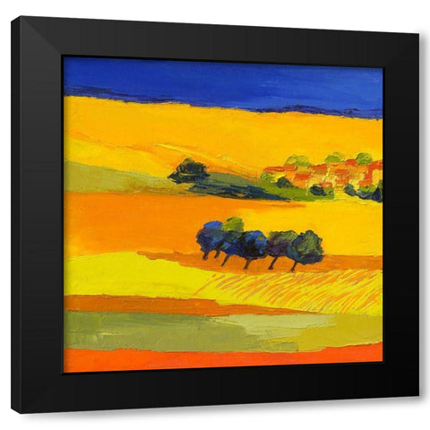 Reflets dete Black Modern Wood Framed Art Print by Mauviel, Laurence
