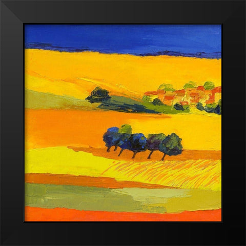 Reflets dete Black Modern Wood Framed Art Print by Mauviel, Laurence