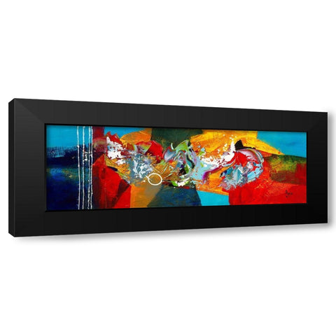 Un monde parfait Black Modern Wood Framed Art Print by Jadis