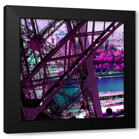Printemps a Paris Black Modern Wood Framed Art Print by Tomas, Lisa