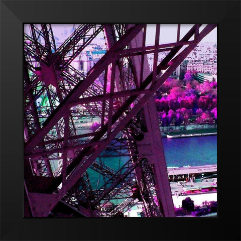 Printemps a Paris Black Modern Wood Framed Art Print by Tomas, Lisa