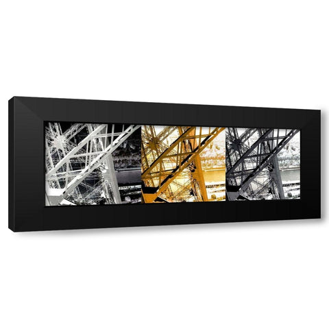 Blanc-Or-Gris Black Modern Wood Framed Art Print by Tomas, Lisa