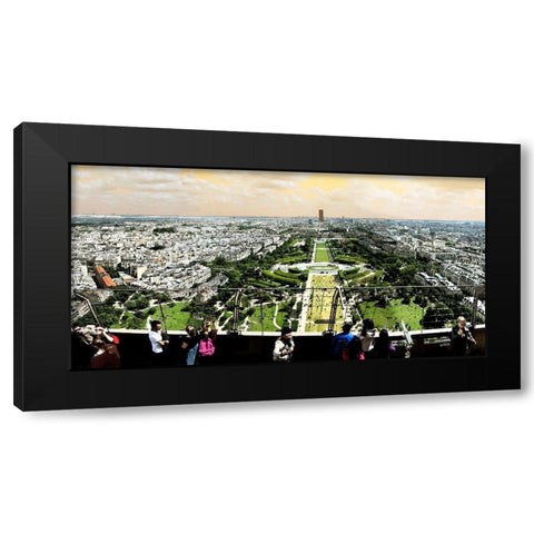 Champ-de-Mars Black Modern Wood Framed Art Print with Double Matting by Tomas, Lisa